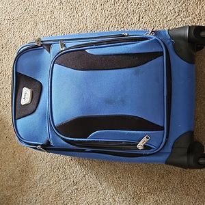 Blue jeep luggage